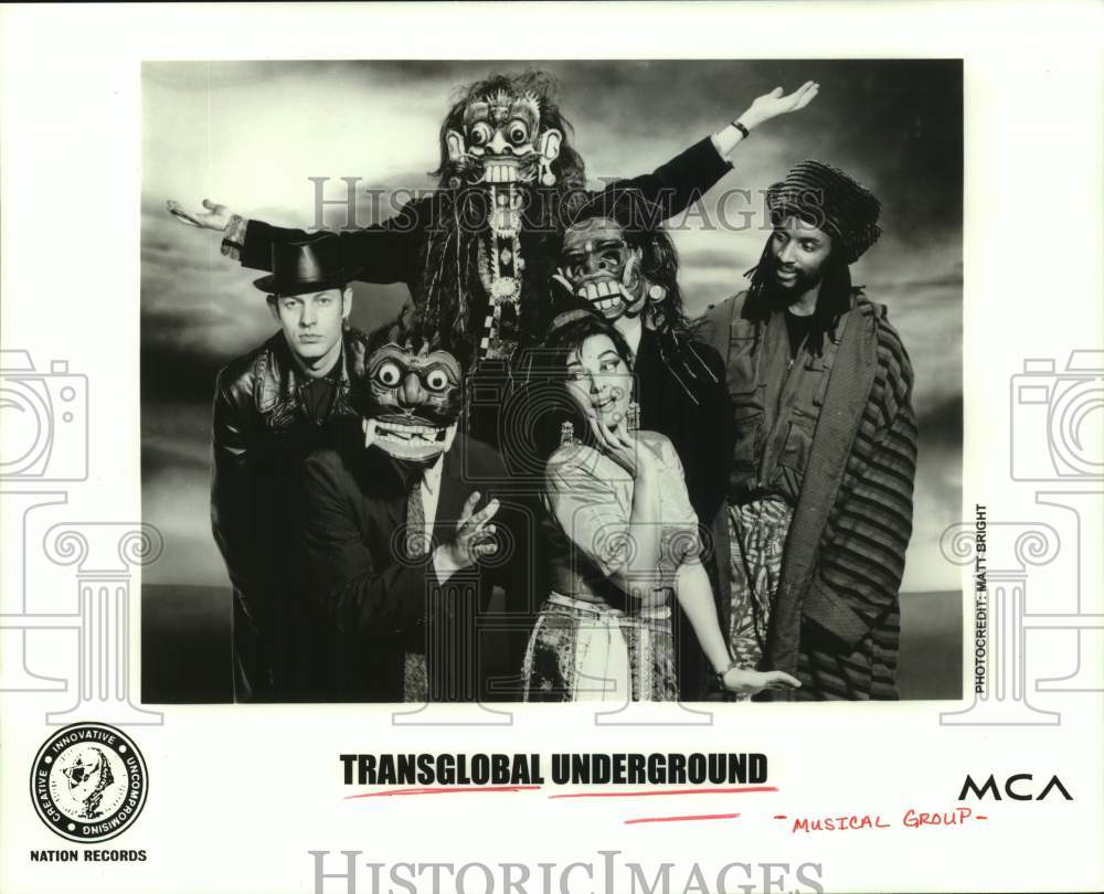 1997 Press Photo Members of the music group &quot;Transglobal Underground&quot;- Historic Images