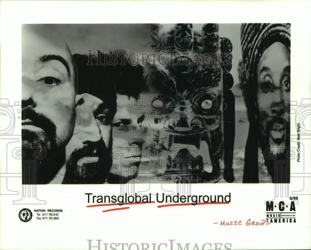 1997 Press Photo Members of the music group &quot;Transglobal Underground&quot;- Historic Images