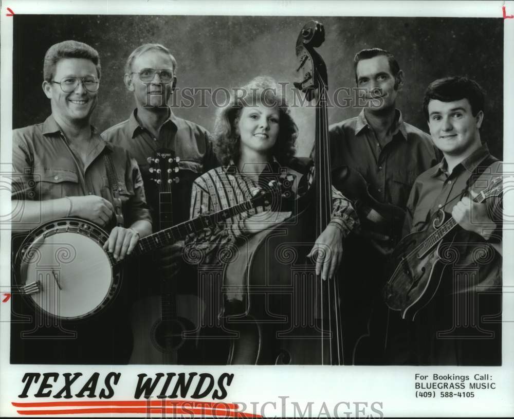 1994 Press Photo Bluegrass Band &quot;Texas Winds&quot; - hcp10965- Historic Images