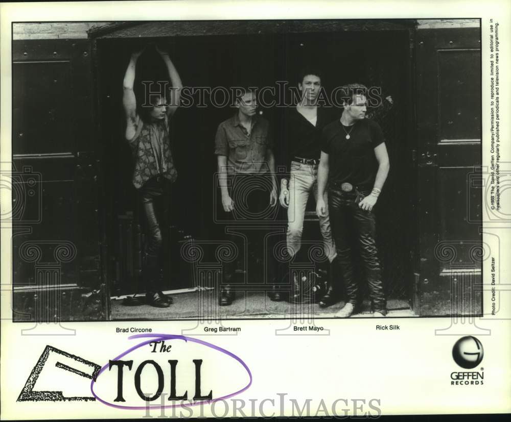 1988 Press Photo Rock Group &quot;The Toll&quot; - hcp10968- Historic Images