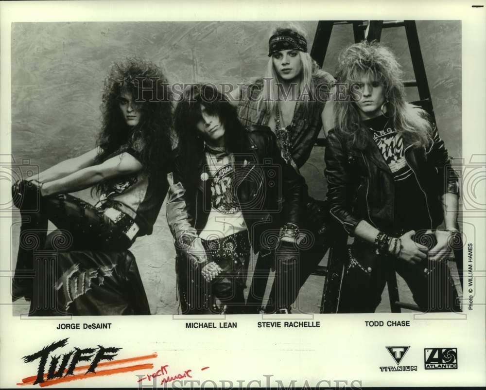 1991 Press Photo Members of the rock music group Tuff - hcp10992- Historic Images