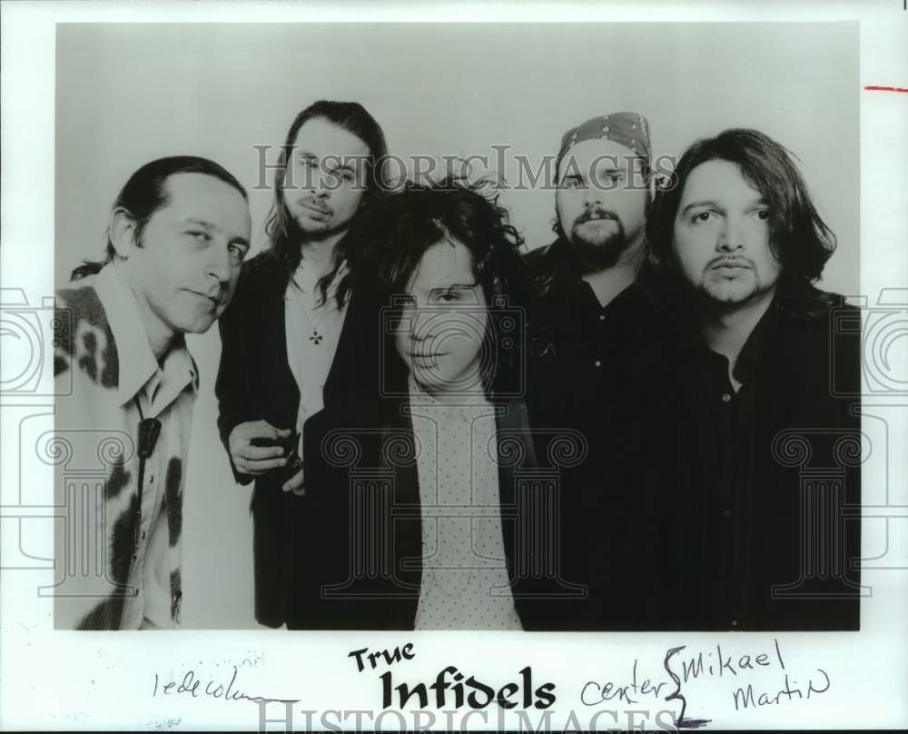 1995 Press Photo Members of the pop music group True Infidels - hcp10994- Historic Images