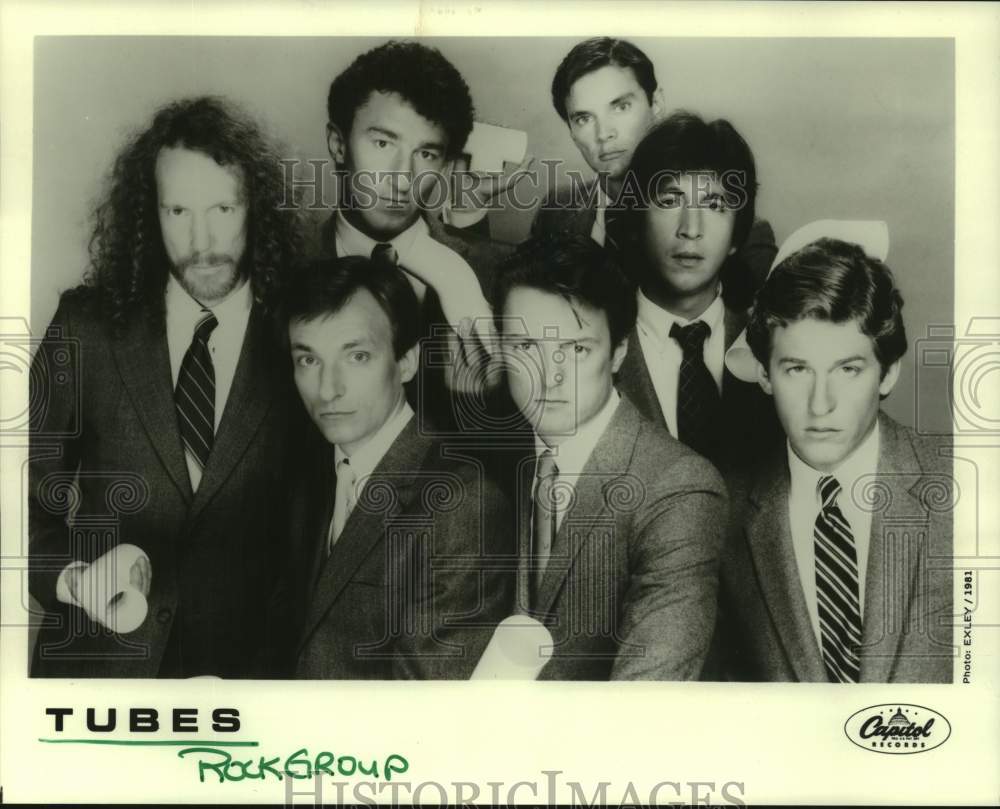 1981 Press Photo Members of the rock band Tubes, in suits and ties - hcp11008- Historic Images