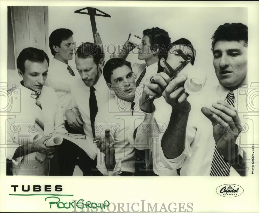 1981 Press Photo The Tubes - band members in dress shirts and ties - hcp11009- Historic Images