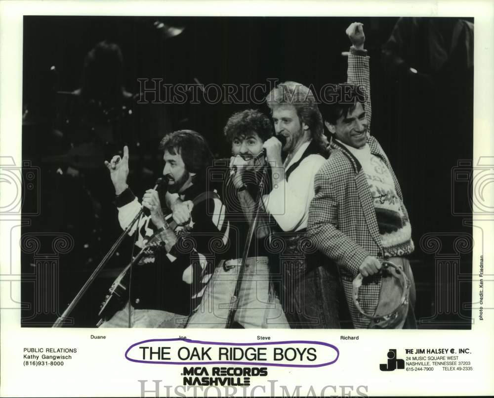 1989 Press Photo Members of the country music group The Oak Ridge Boys- Historic Images