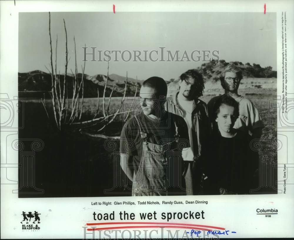 1991 Press Photo Members of the pop music group Toad the Wet Sprocket- Historic Images