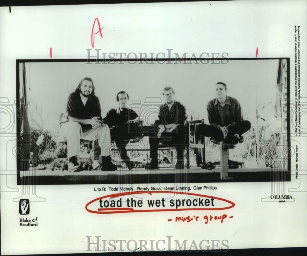 1994 Press Photo Members of the music group Toad The Wet Sprocket - hcp11039- Historic Images