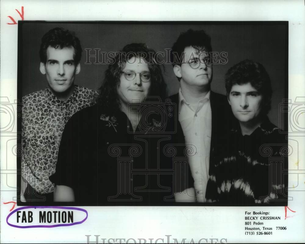 1988 Press Photo Members of the rock music group Fab Motion - hcp11046- Historic Images