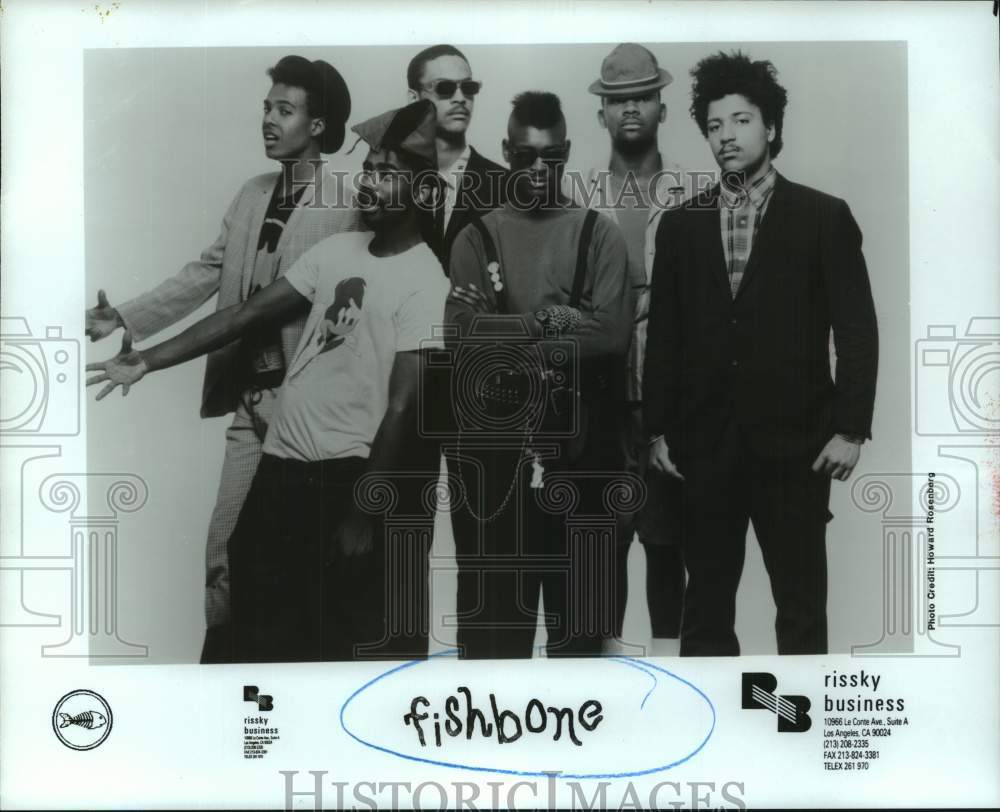 1987 Press Photo Members of the music group Fishbone - hcp11048- Historic Images