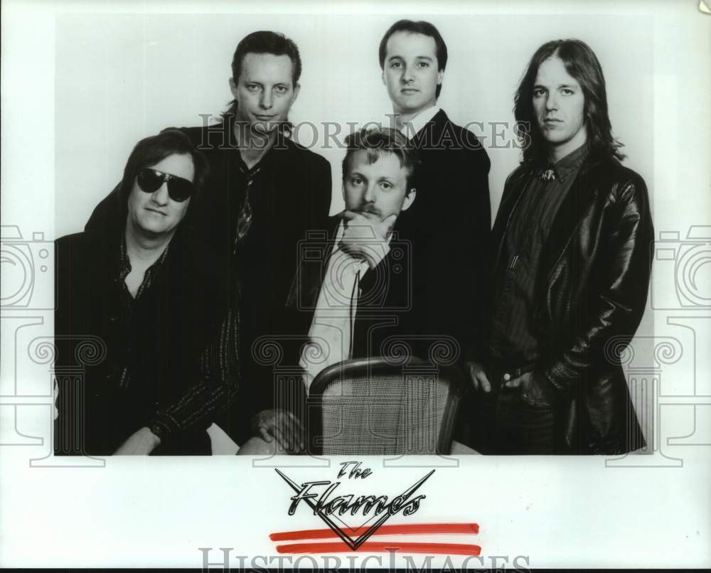 1990 Press Photo Members of the music group "The Flames" - hcp11060- Historic Images