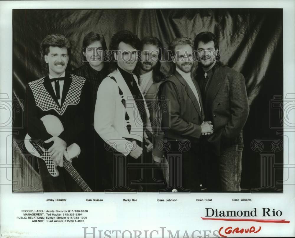 1991 Press Photo Members of the music group Diamond Rio - hcp11071- Historic Images