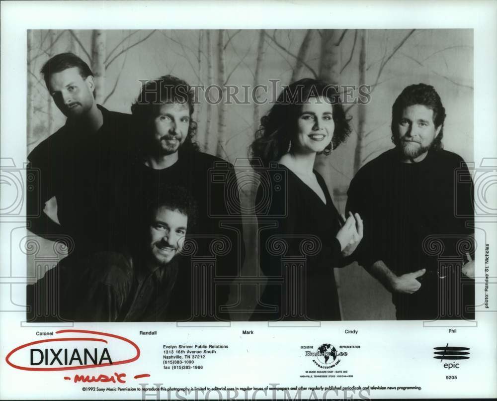 1992 Press Photo Members of the music group &quot;Dixiana&quot; - hcp11080- Historic Images