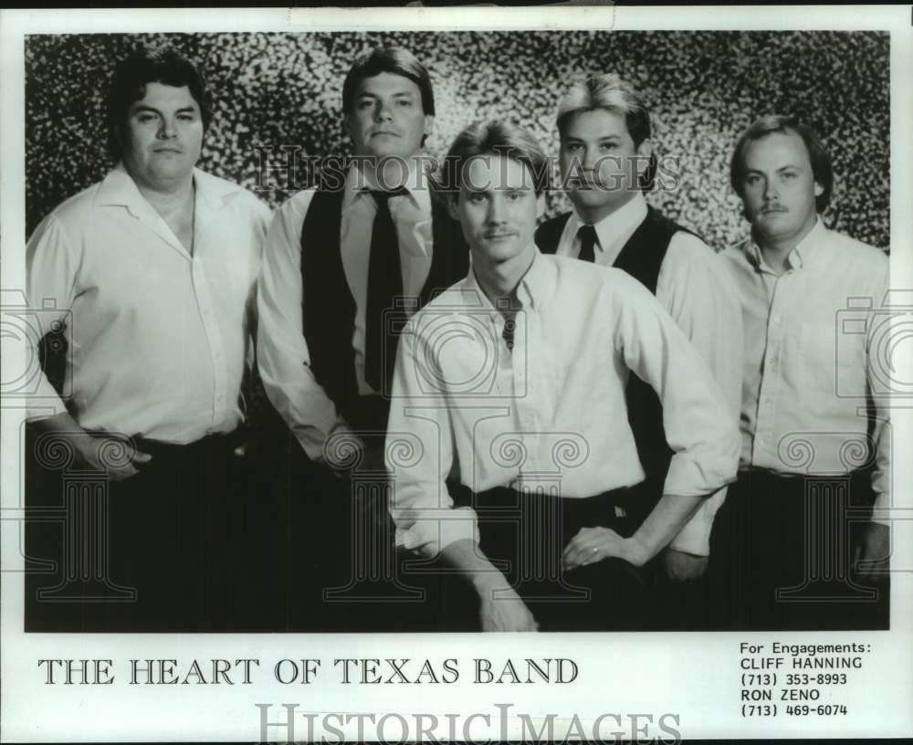 1990 Press Photo Members of the music group &quot;The Heart of Texas Band&quot;- Historic Images