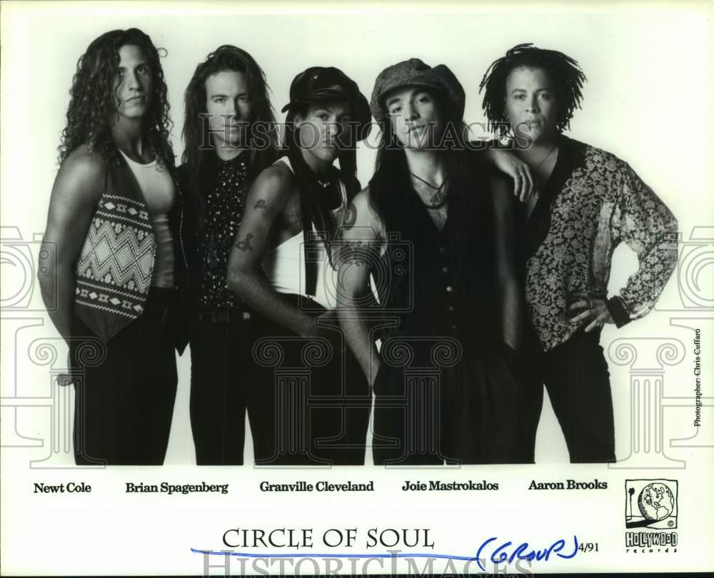 1991 Press Photo Members of the music group Circle of Soul - hcp11112- Historic Images