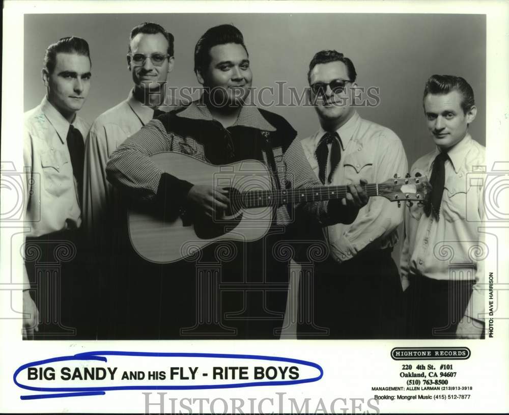 1996 Press Photo Members of the music group Big Sandy and his Fly-Rite Boys- Historic Images