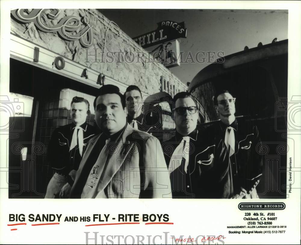 1997 Press Photo Members of the music group Big Sandy and his Fly-Rite Boys- Historic Images