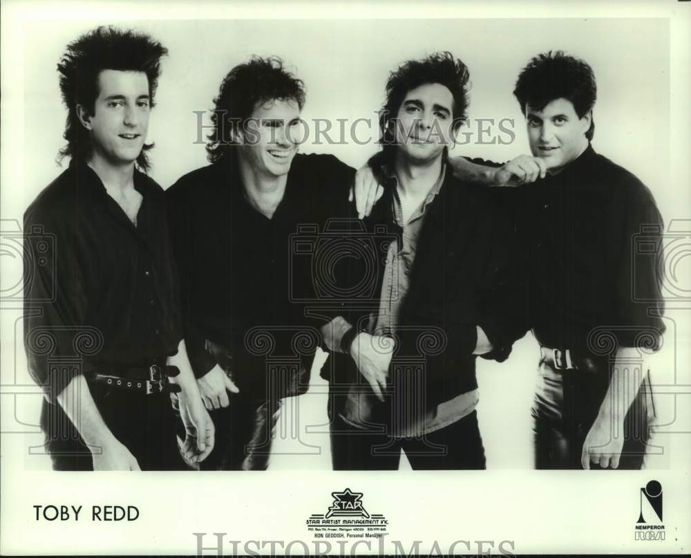 1986 Press Photo Members of the rock music group Toby Redd - hcp11154- Historic Images