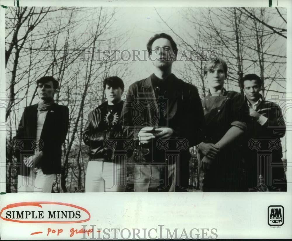 1986 Press Photo Members of the pop music group Simple Minds - hcp11177- Historic Images