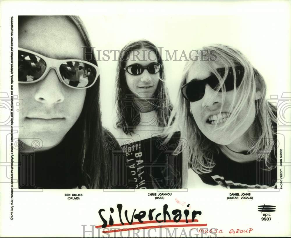 1995 Press Photo Members of the music group Silverchair - hcp11185- Historic Images