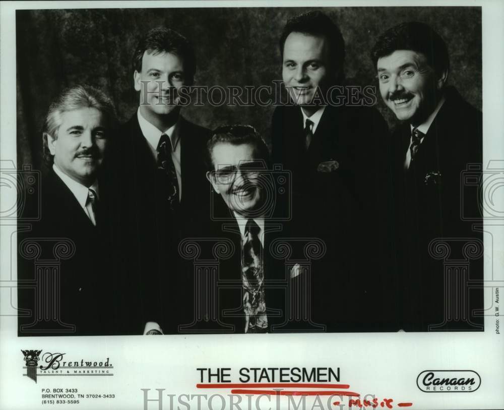 1992 Press Photo Members of the music group The Statesmen - hcp11186- Historic Images