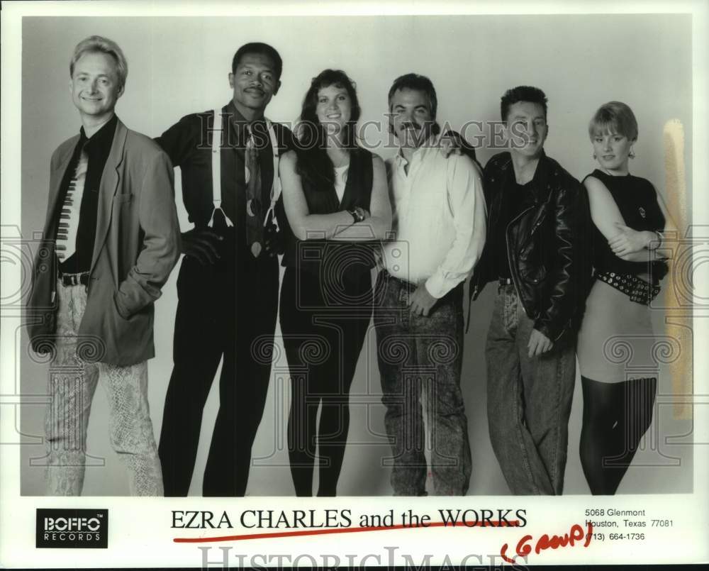 1992 Press Photo Members of the music group Ezra Charles and the Works- Historic Images