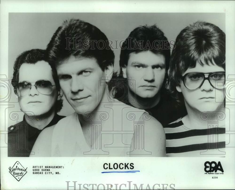 1982 Press Photo Members of the pop music group Clocks - hcp11218- Historic Images