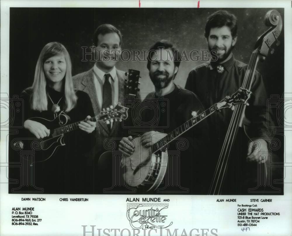 1991 Press Photo Members of the music group Alan Munde and the Country Gazette- Historic Images