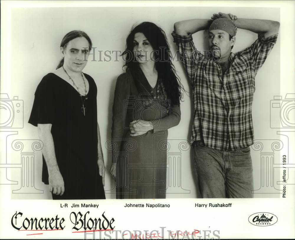 1993 Press Photo Members of the music group Concrete Blonde - hcp11232- Historic Images