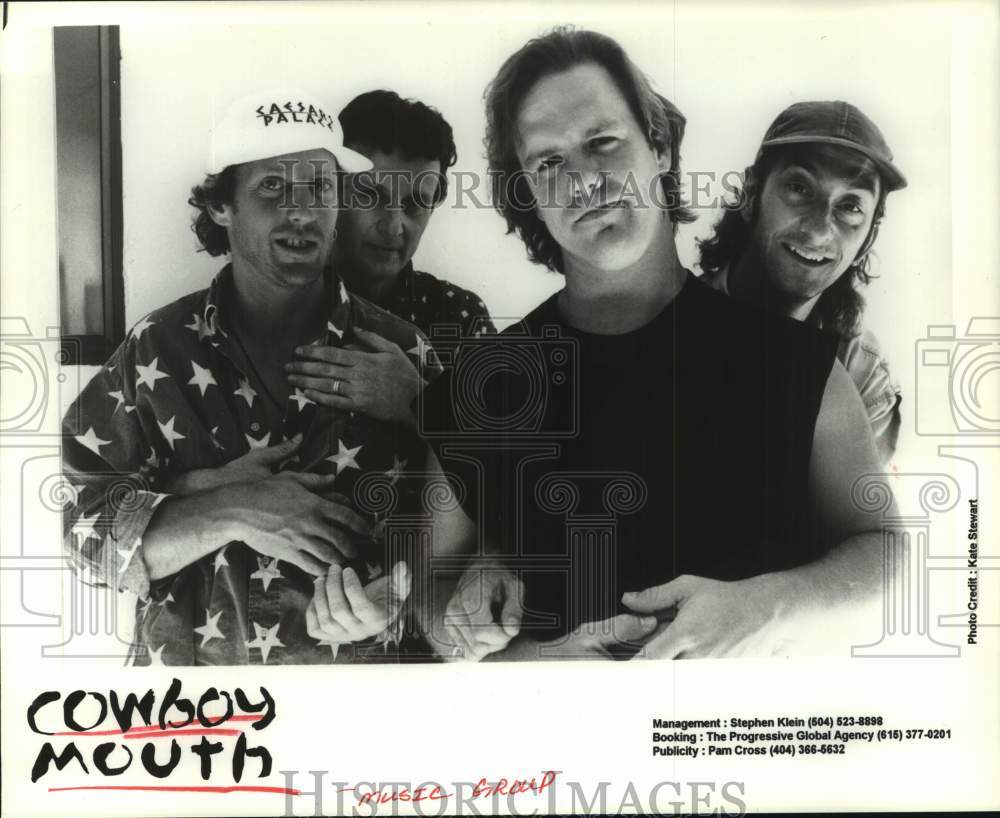 1995 Press Photo Members of the music group Cowboy Mouth - hcp11235- Historic Images