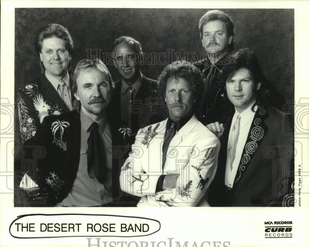 1988 Press Photo Members of the music group The Desert Rose Band - hcp11246- Historic Images