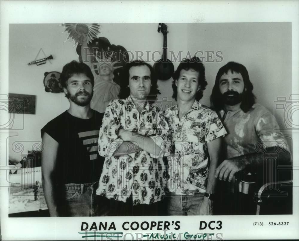 1986 Press Photo Members of the music group Dana Cooper&#39;s DC3 - hcp11248- Historic Images