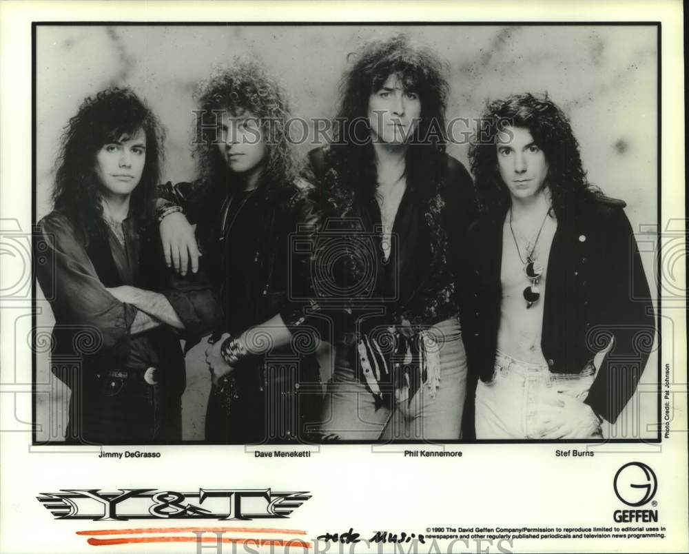 1990 Press Photo Members of the rock music group Y&amp;T - hcp11261- Historic Images