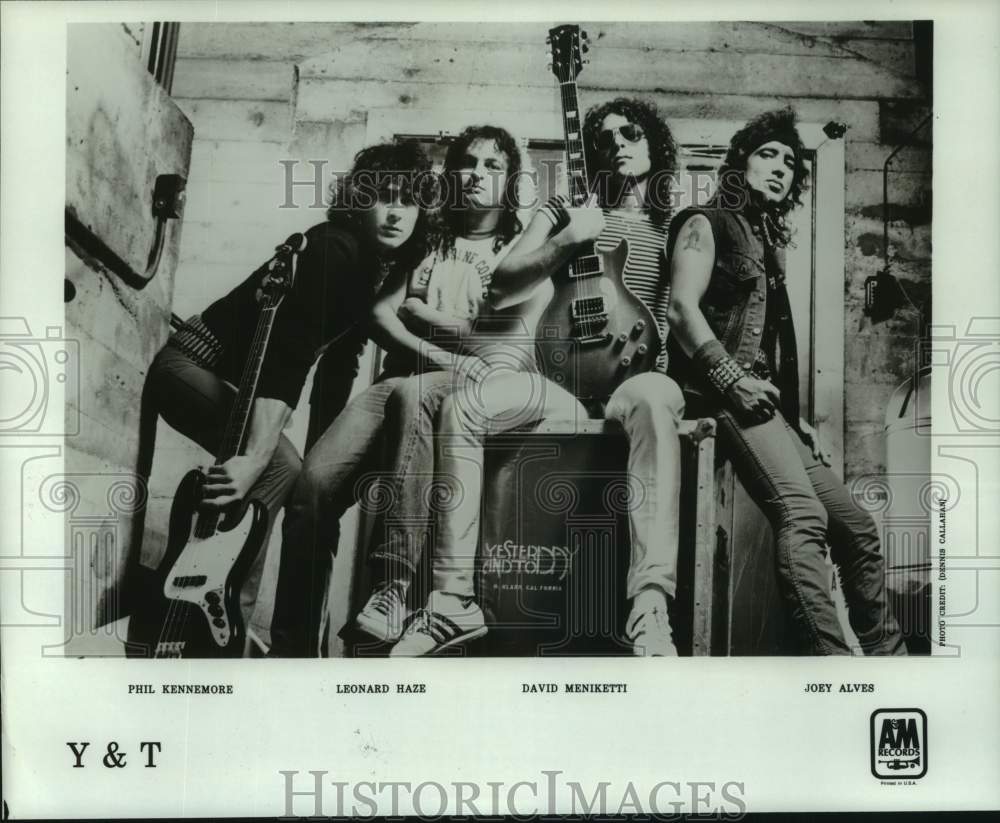 1982 Press Photo Members of the pop music group Y&amp;T - hcp11262- Historic Images