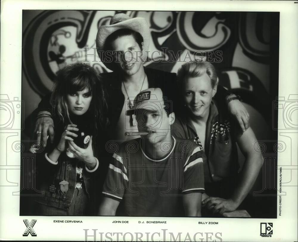 1983 Press Photo Members of the pop music group X - hcp11270- Historic Images