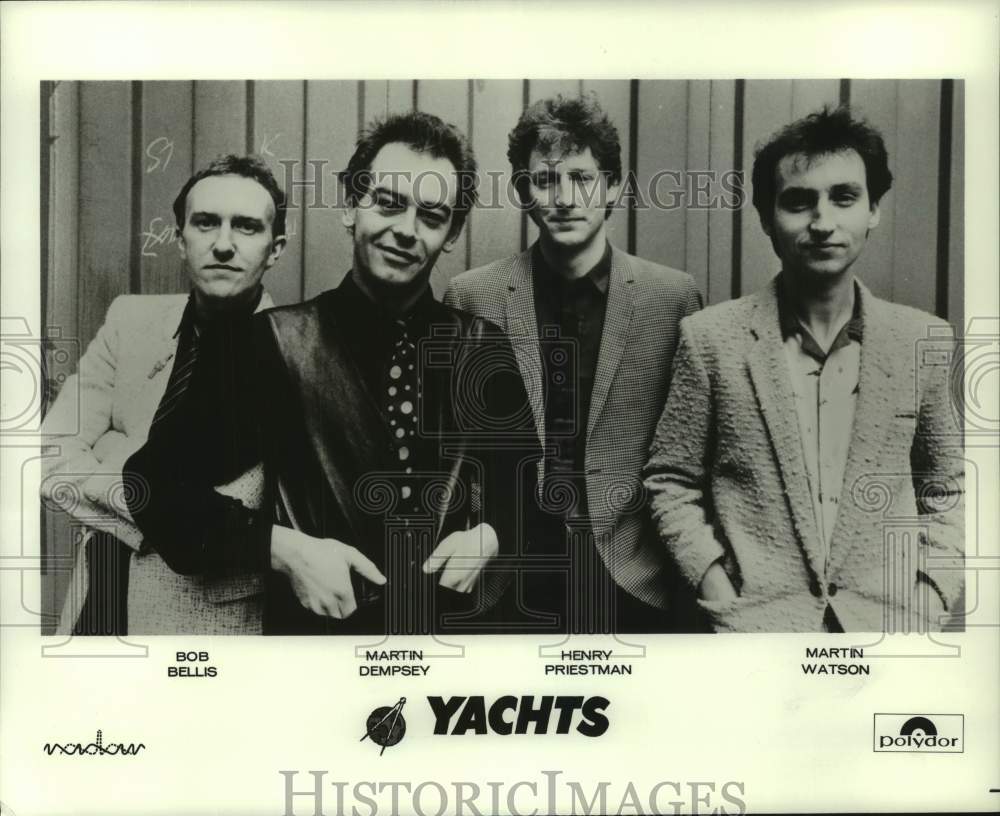 1981 Press Photo Members of the pop music group Yachts - hcp11293- Historic Images