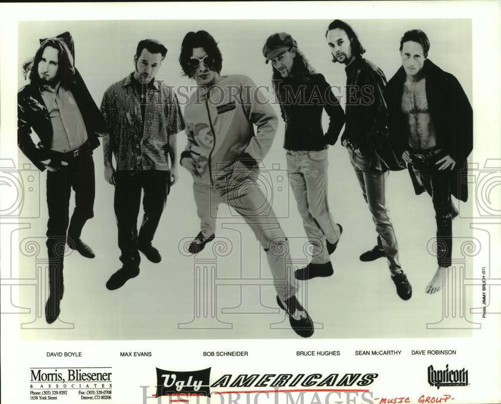 1990 Press Photo Members of the Music Group &quot;Ugly Americans&quot; - hcp11308- Historic Images