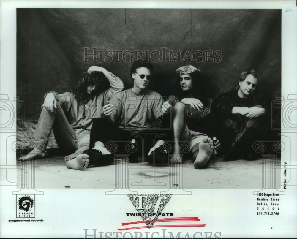 1990 Press Photo Members of the Music Group &quot;Twist of Fate&quot; - hcp11315- Historic Images