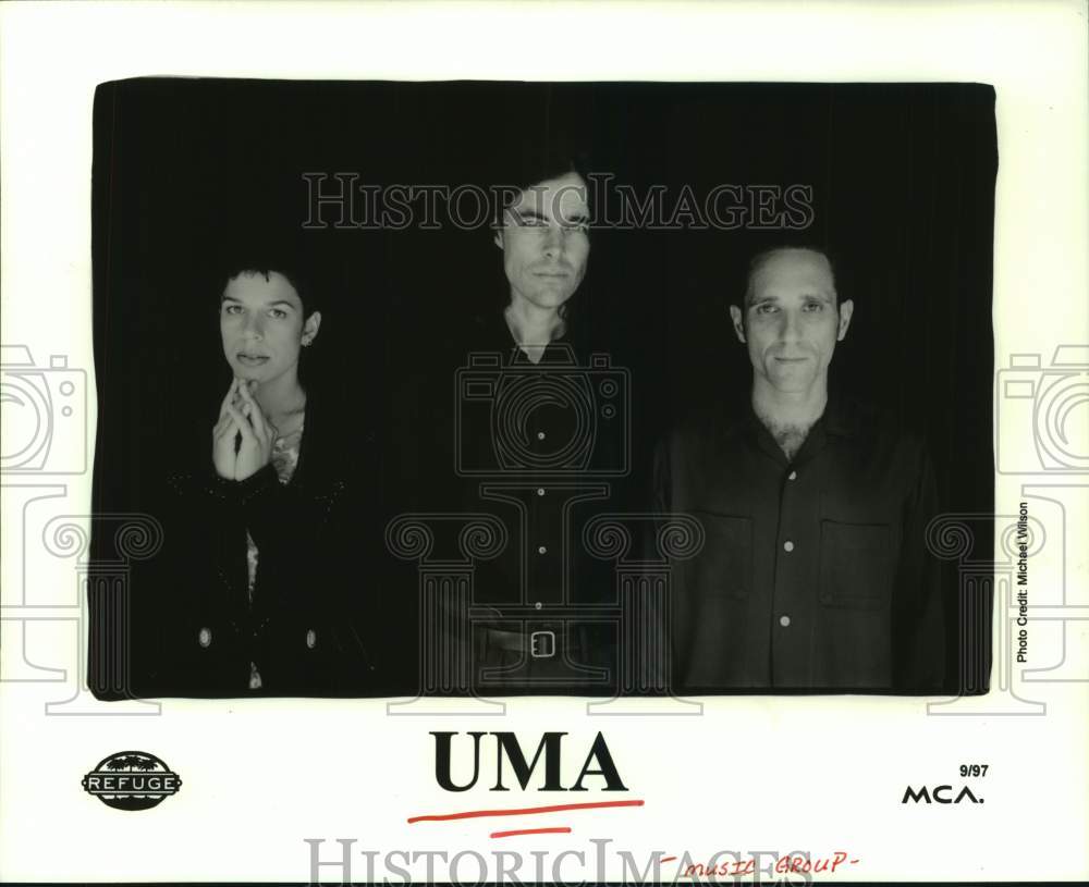 1997 Press Photo Musical group &quot;UMA&quot; - hcp11328- Historic Images