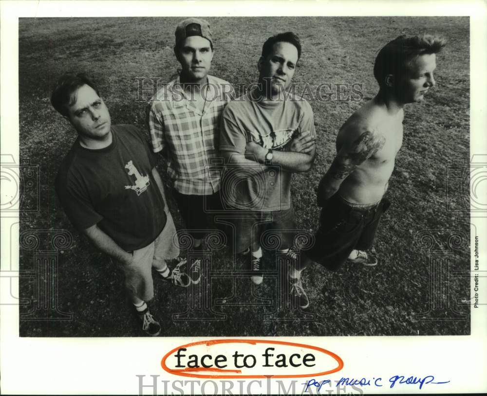 1994 Press Photo Pop music group &quot;Face to Face&quot; - hcp11350- Historic Images