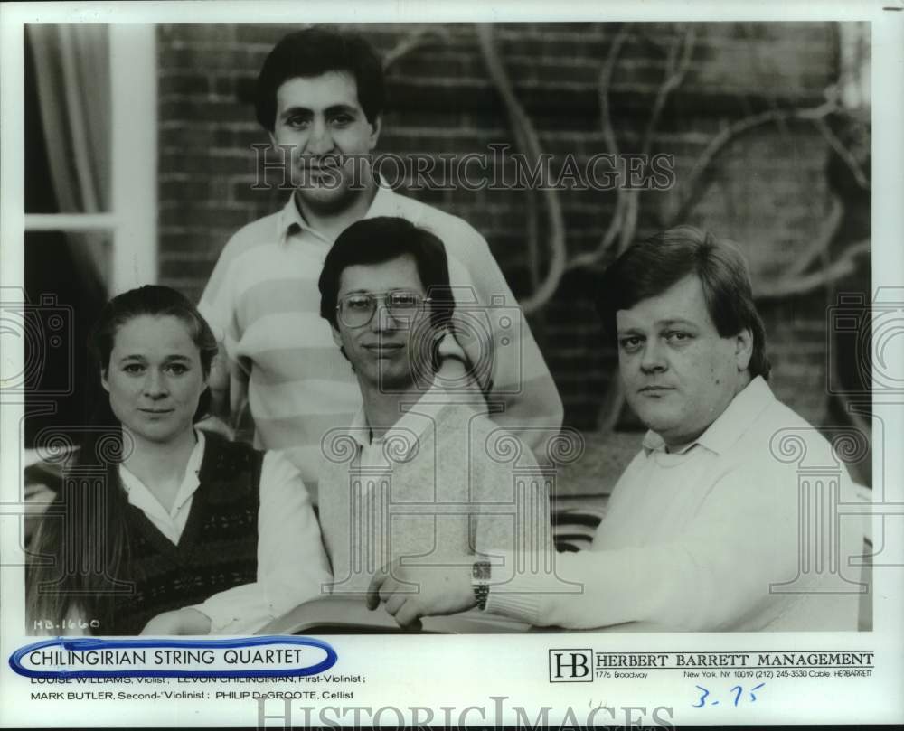 1990 Press Photo Members of the Chilingirian String Quartet - hcp11362- Historic Images