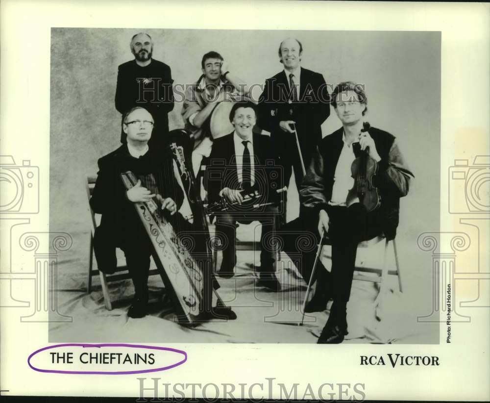 1989 Press Photo Irish Music Group, The Chieftains - hcp11365- Historic Images