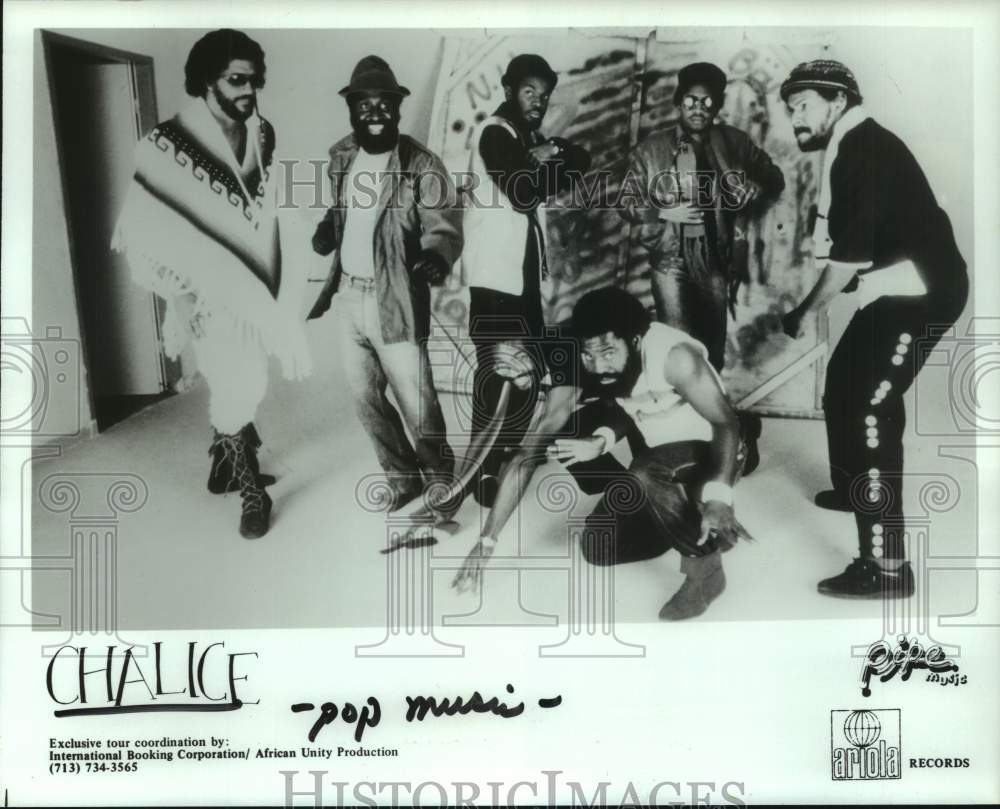 1985 Press Photo Pop Music Group, Chalice - hcp11367- Historic Images