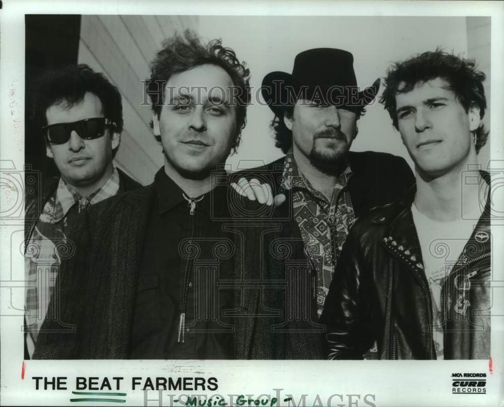 1986 Press Photo Members of Music Group The Beat Farmers - hcp11379- Historic Images