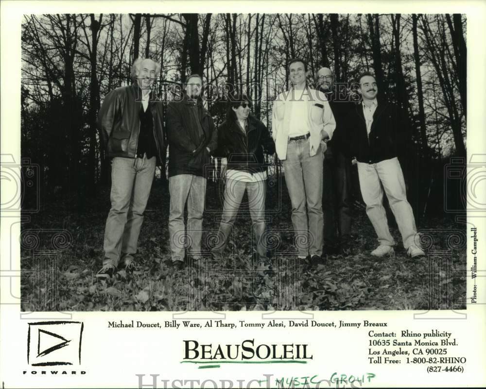 1993 Press Photo Members of Music Group Beau Soleil - hcp11381- Historic Images