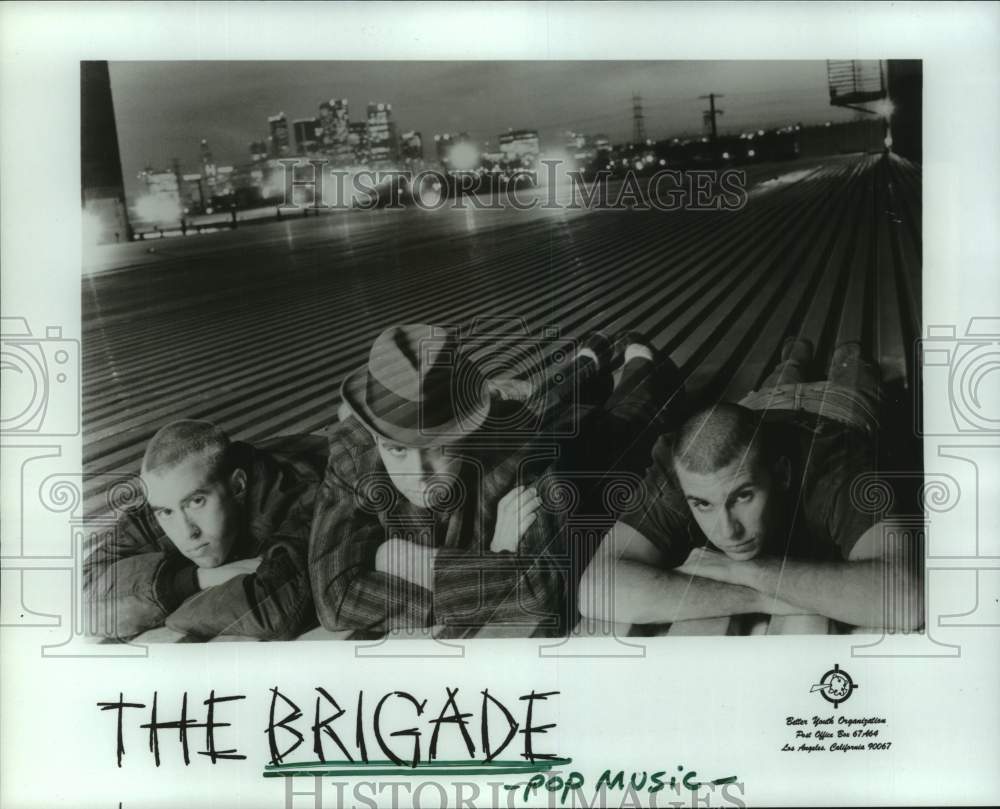 1986 Press Photo Members of Pop Music Group The Brigade - hcp11403- Historic Images