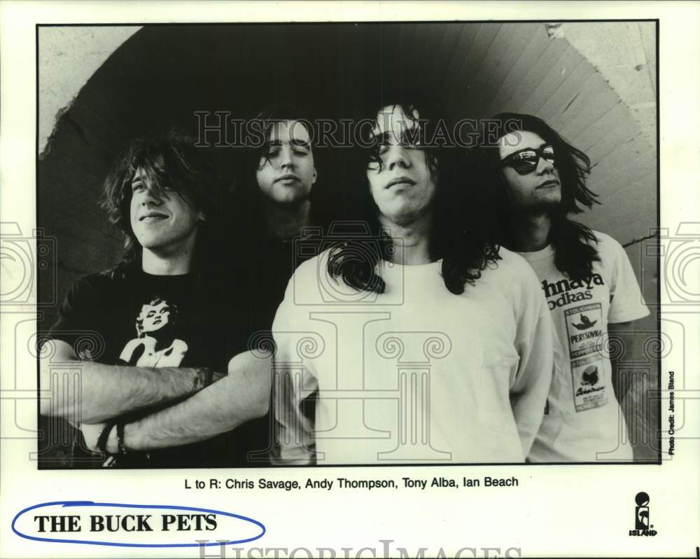 1989 Press Photo Members of Rock Group The Buck Pets - hcp11405- Historic Images