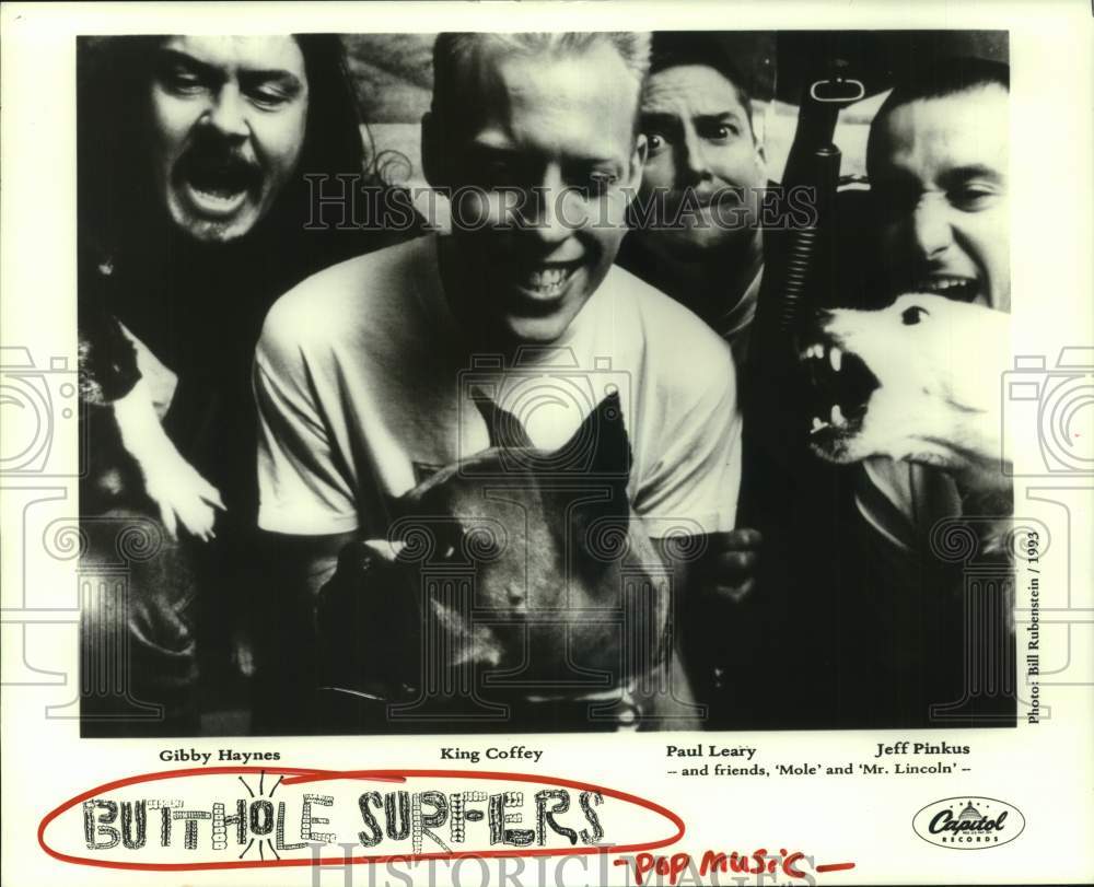 1993 Press Photo Members of Pop Music Group, Butthole Surfers - hcp11412- Historic Images