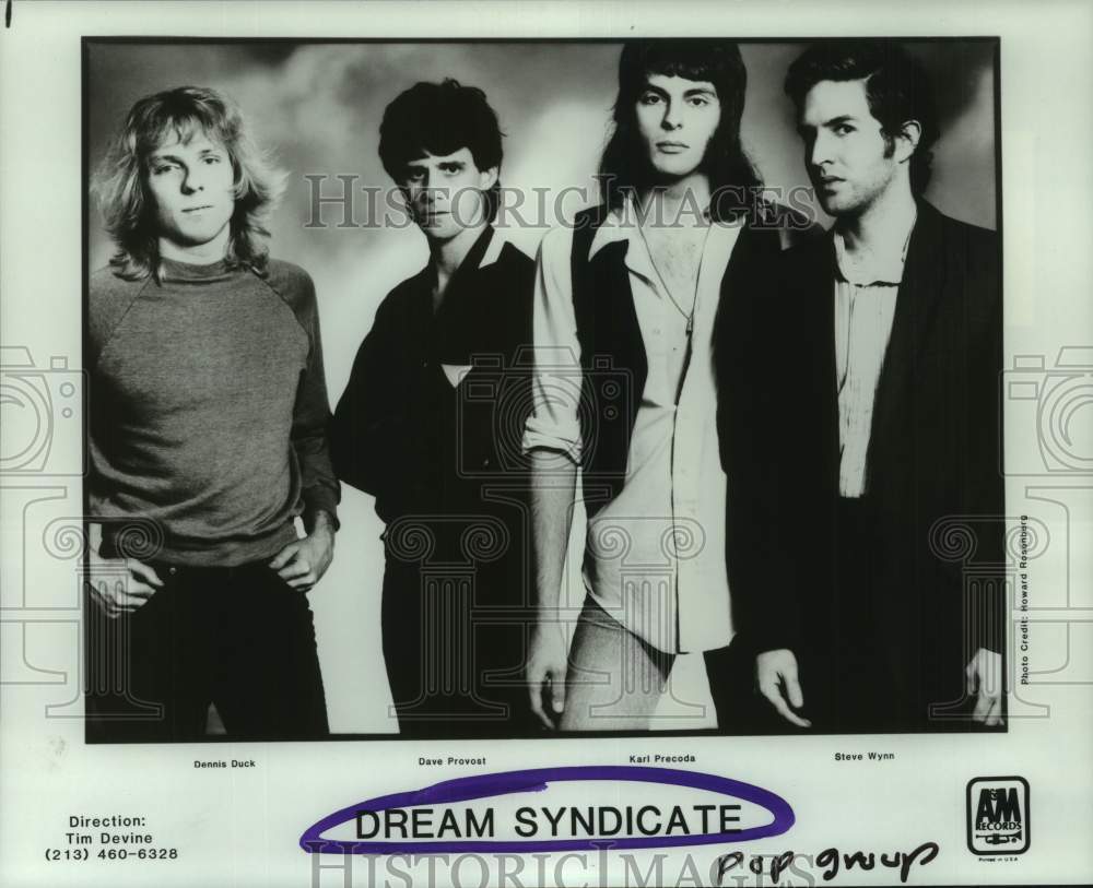 1984 Press Photo Members of Pop Group, Dream Syndicate - hcp11413- Historic Images