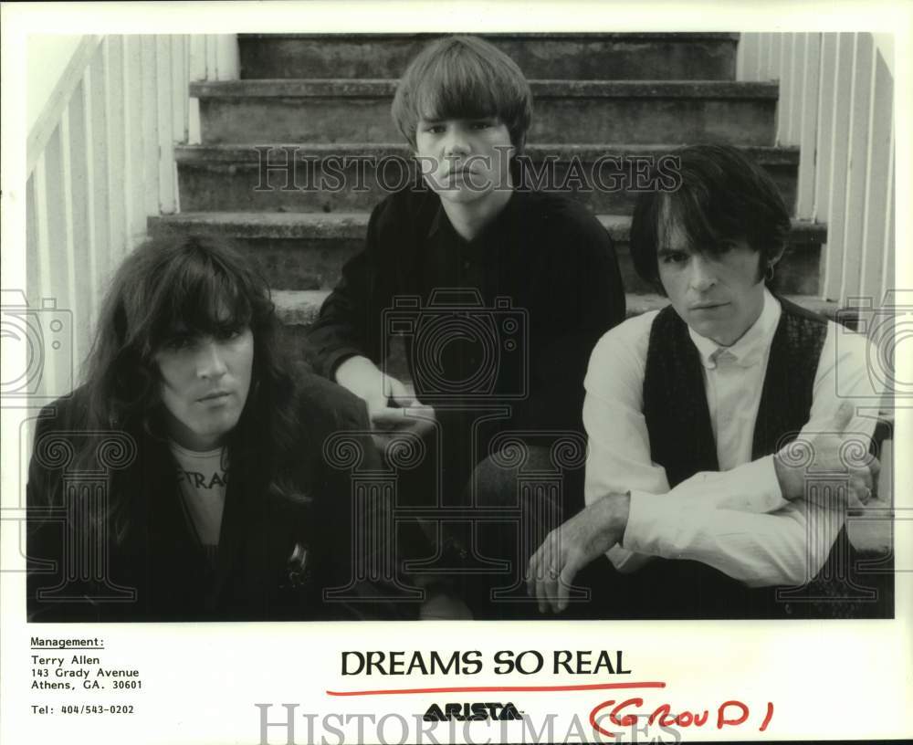 1990 Press Photo Music Group, Dreams So Real - hcp11415- Historic Images