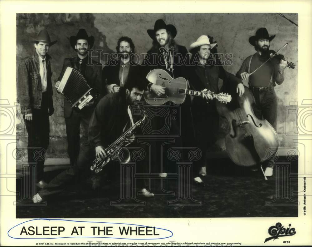 1987 Press Photo Music Group, Asleep At The Wheel - hcp11418- Historic Images